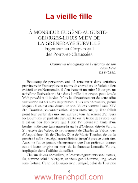 La Vieille Fille en pdf d'Honoré de Balzac à télécharger gratuitement 2