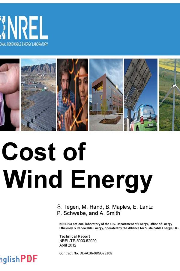 [FREE] Cost of Wind Energy PDF by NREL Laboratory (2012)