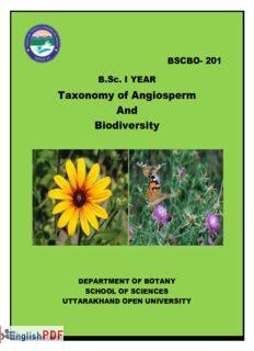 Taxonomy of Angiosperm And Biodiversity [PDF]