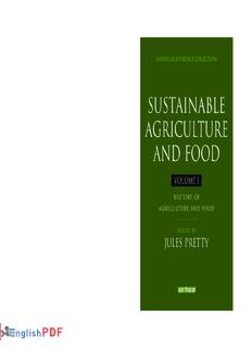 Sustainable Agriculture and Food [PDF]