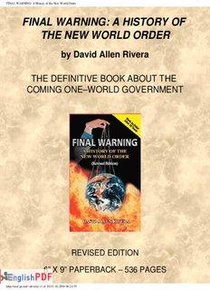 FINAL WARNING: A History of the New World Order [PDF]