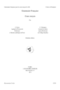 Grammaire française cours moyen PDF