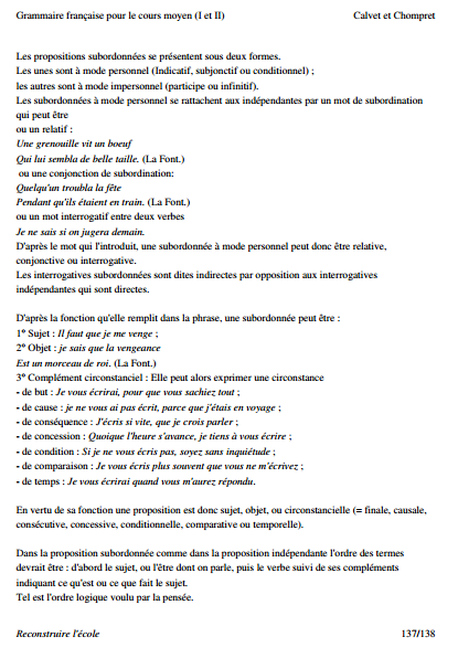 Grammaire française cours moyen PDF 9