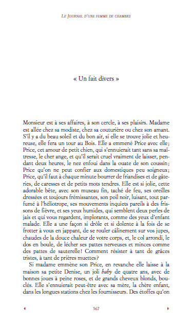 le journal d'une femme de chambre pdf Téléchargement Gratuit