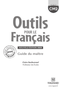 Outils pour le français CM2 – Guide du maître