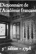 Dictionnaire de L&rsquo;Académie française – 5ème édition