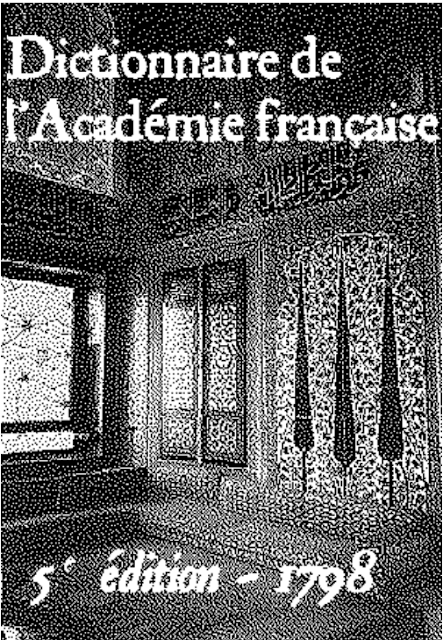 Dictionnaire de L'Académie française - 5ème édition 1