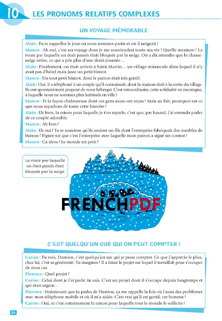 Télécharger Grammaire en dialogues Niveau intermédiaire de Claire Miquel