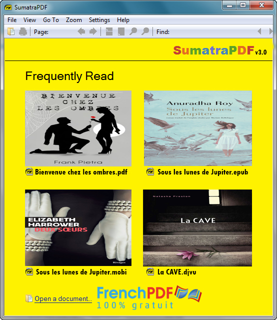 Logiciel: SumatraPDF pour lire toutes les formats des livres sous Windows 1