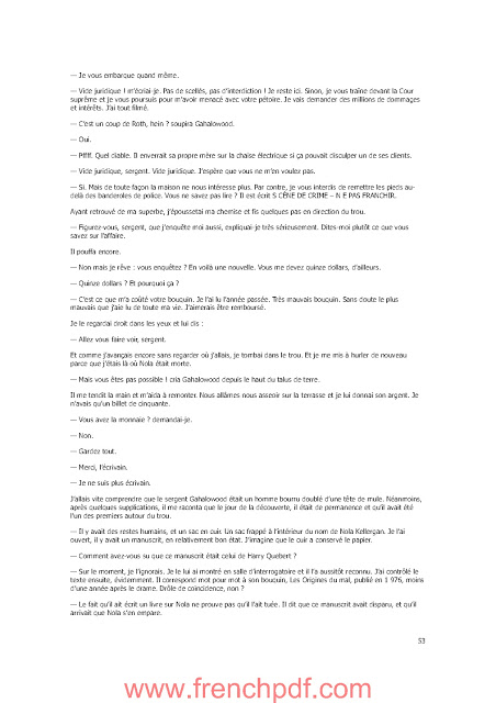 La Vérité sur l'Affaire Harry Quebert Livre PDF 6