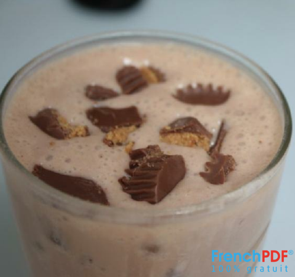 Lait frappé au chocolat et au beurre d'arachide 1