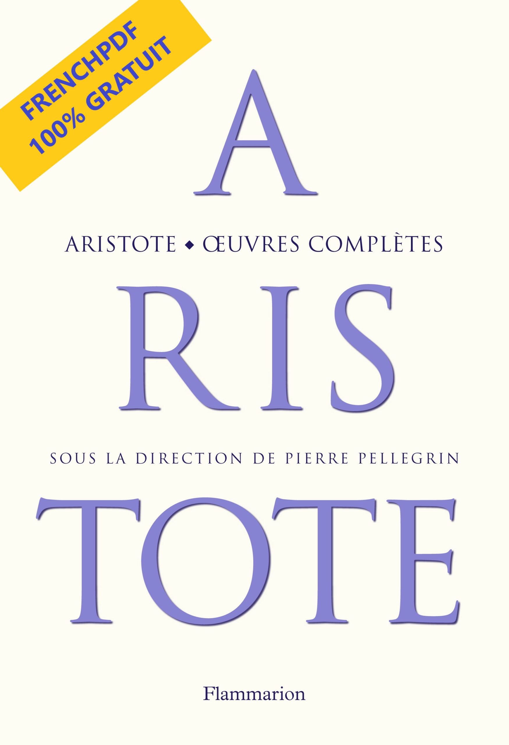 Aristote Œuvres Complètes PDF Gratuit