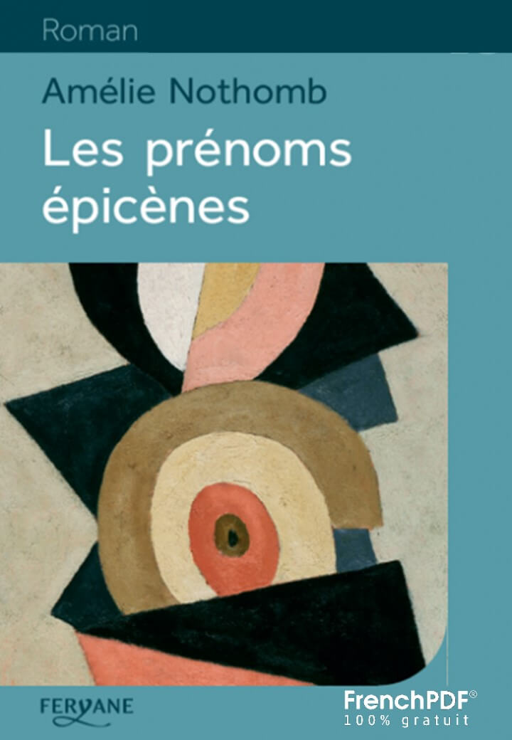 Les Prénoms épicènes pdf, Amélie Nothomb 2