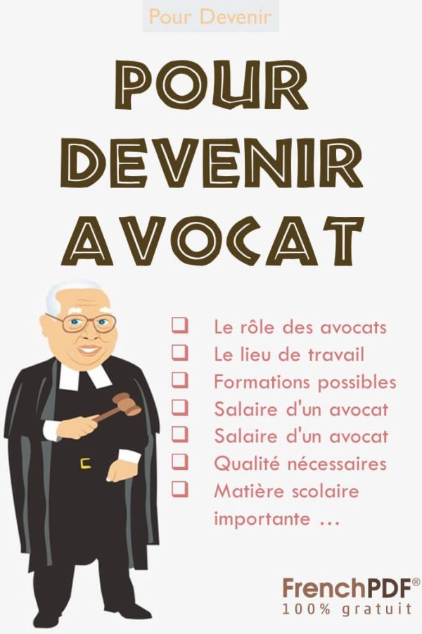 Pour devenir avocat Livre en ligne gratuit 2022