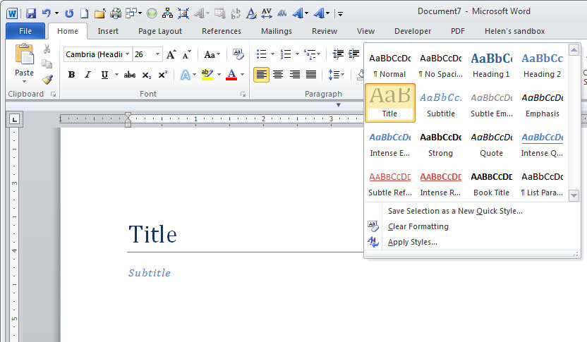 إنشاء كتاب إلكتروني باستخدام Microsoft Word 1