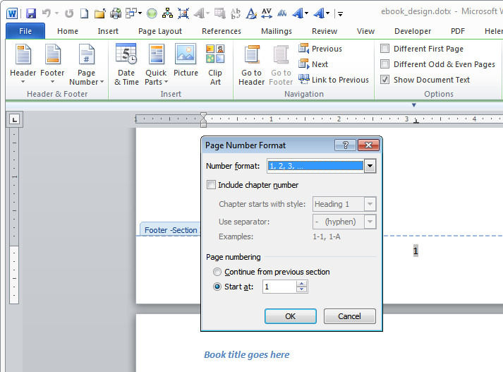 إنشاء كتاب إلكتروني باستخدام Microsoft Word 2