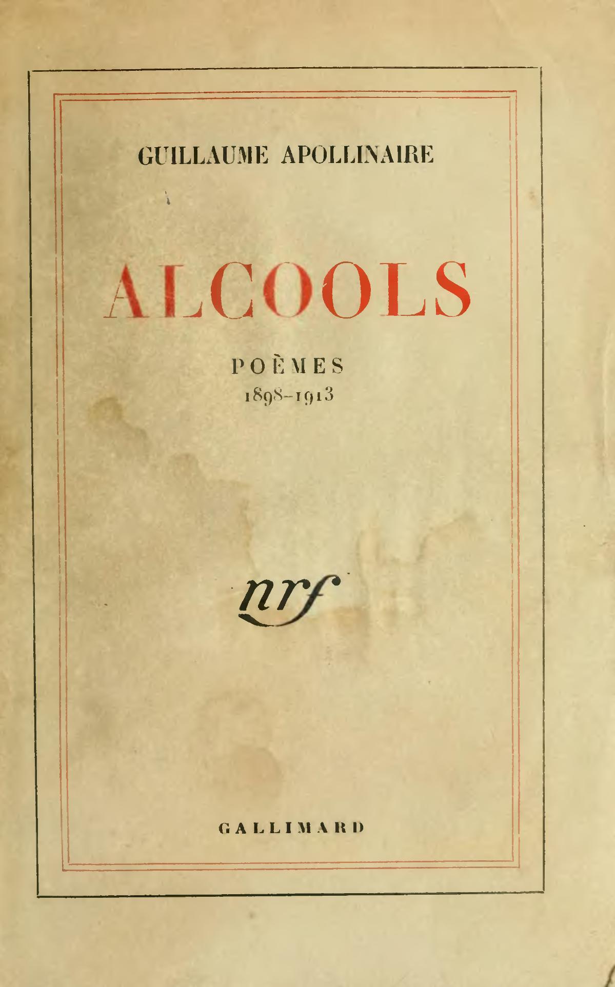 Alcools PDF Guillaume Apollinaire