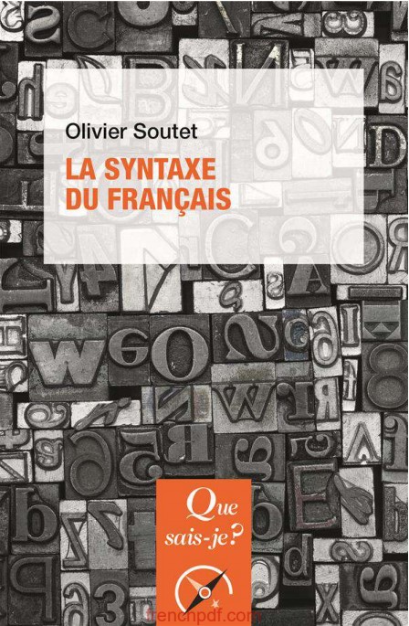 La syntaxe du francais pdf Olivier Soutet