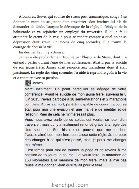 La regle des cinq secondes