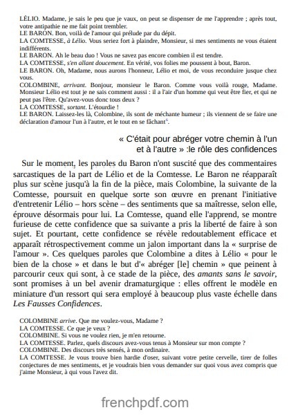 Les Fausses Confidences extrait 2