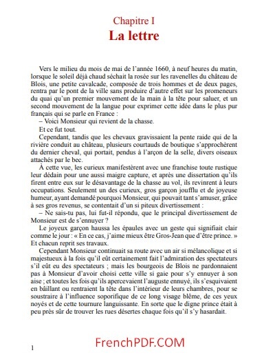 Extrait 1 Le Vicomte de Bragelonne