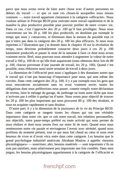 livre le principe 80/20 pdf Téléchargement Gratuit