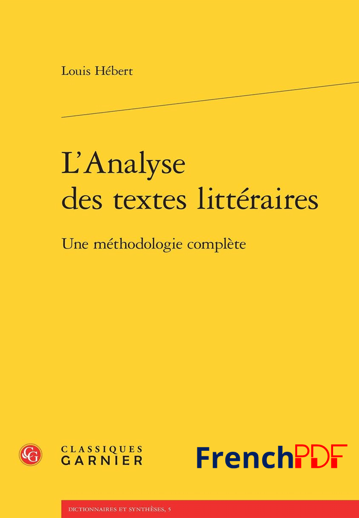 Lanalyse des textes litteraires PDF de Louis Hebert