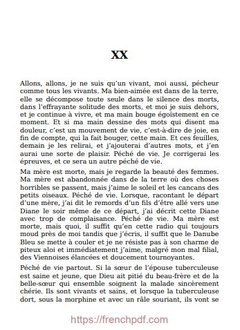 Le Livre de ma Mere chapitre XX