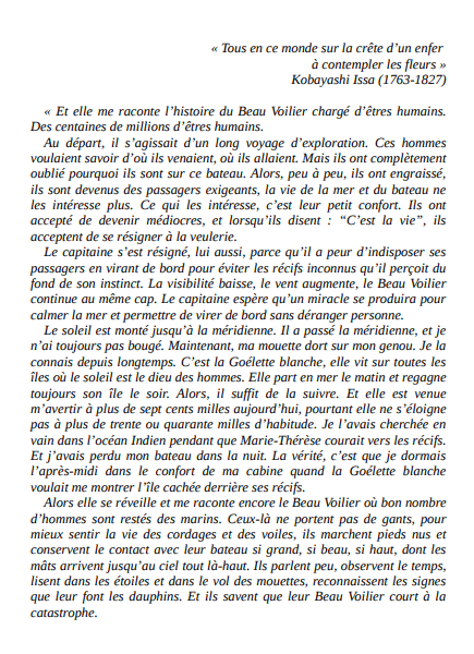 Plutôt couler en beauté que flotter sans grâce de Corinne Morel-Darleux ...