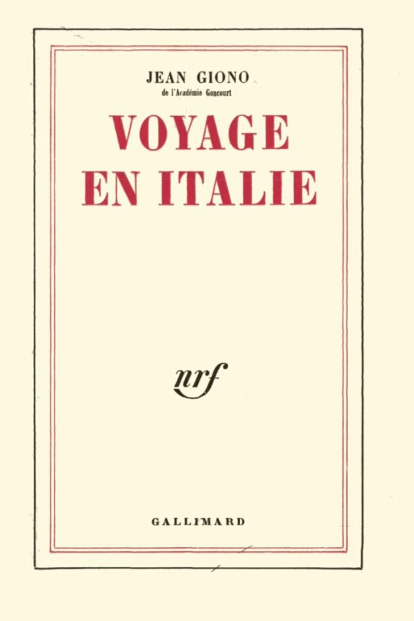 Voyage en Italie PDF Jean Giono (1979)