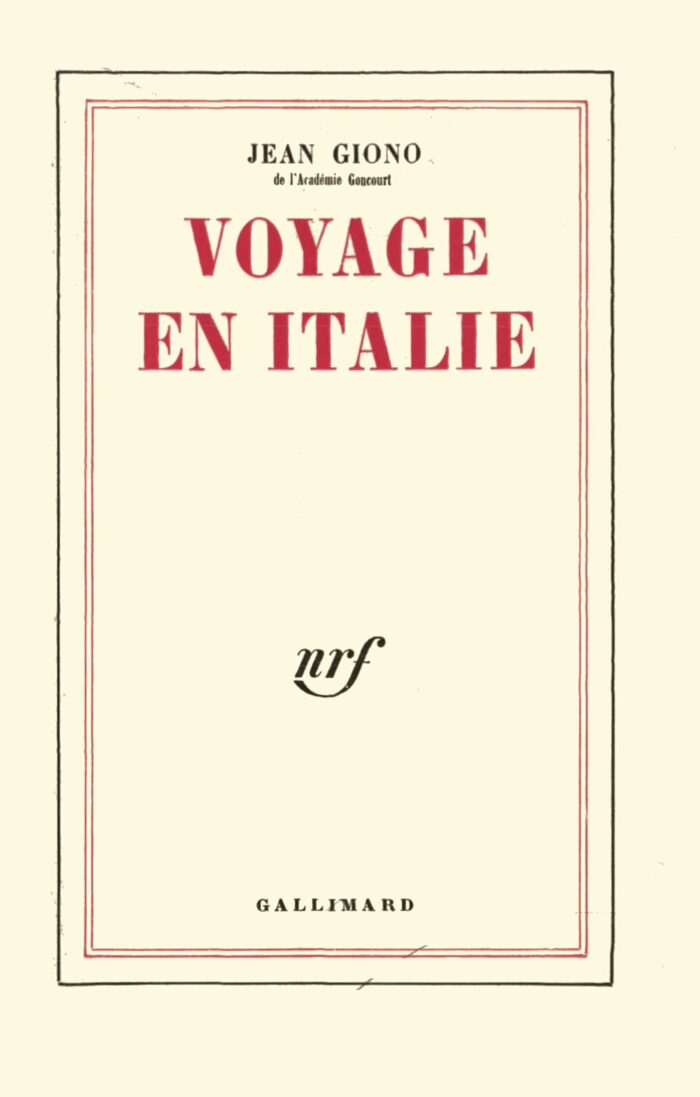 Voyage en italie pdf Jean Giono