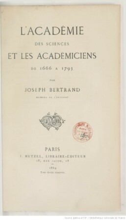 Académie des Sciences PDF