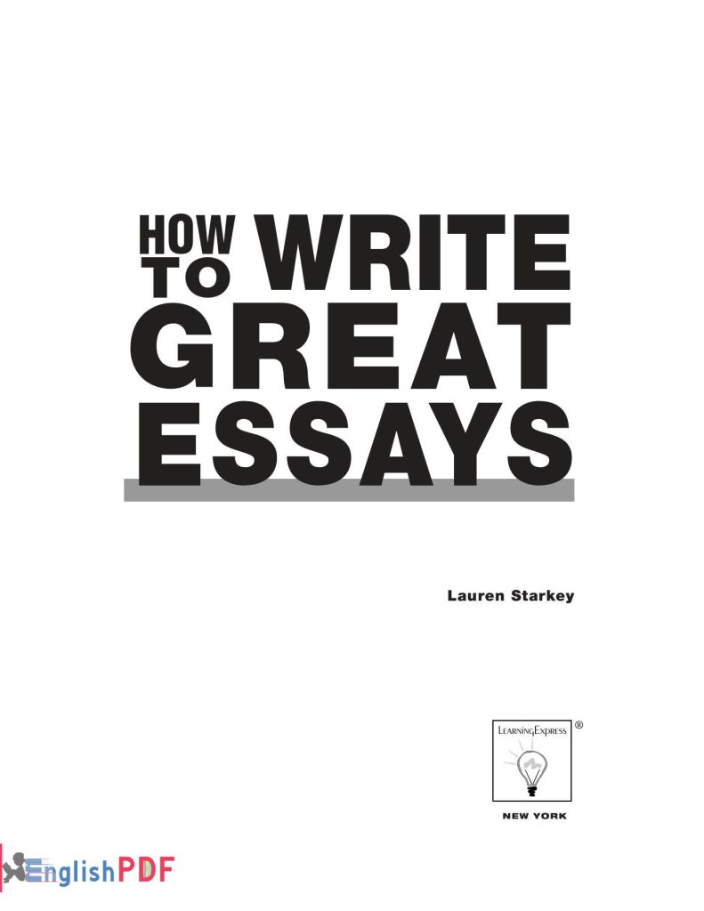 How to Write Great Essays  English