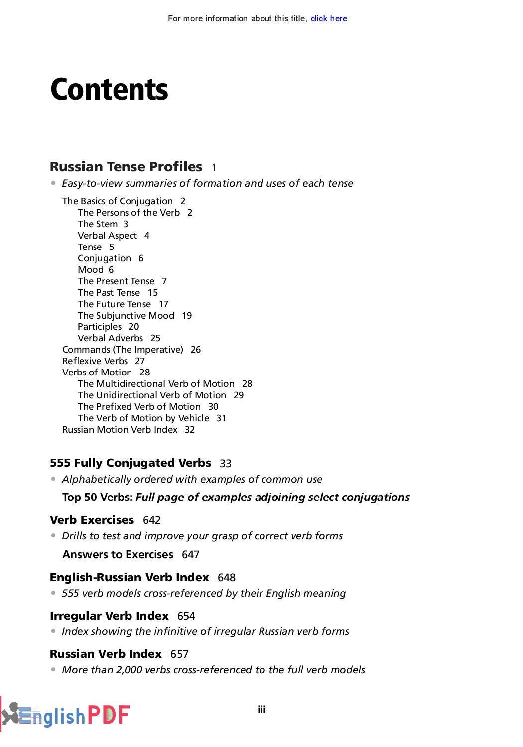 The Big Silver Book of Russian Verbs PDF Jack Franke EnglishPDF page 002